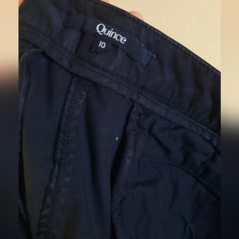 Quince Black Organic Cotton Women's Shorts Basics Minimal Minimalist Capsule - Picture 6 of 8